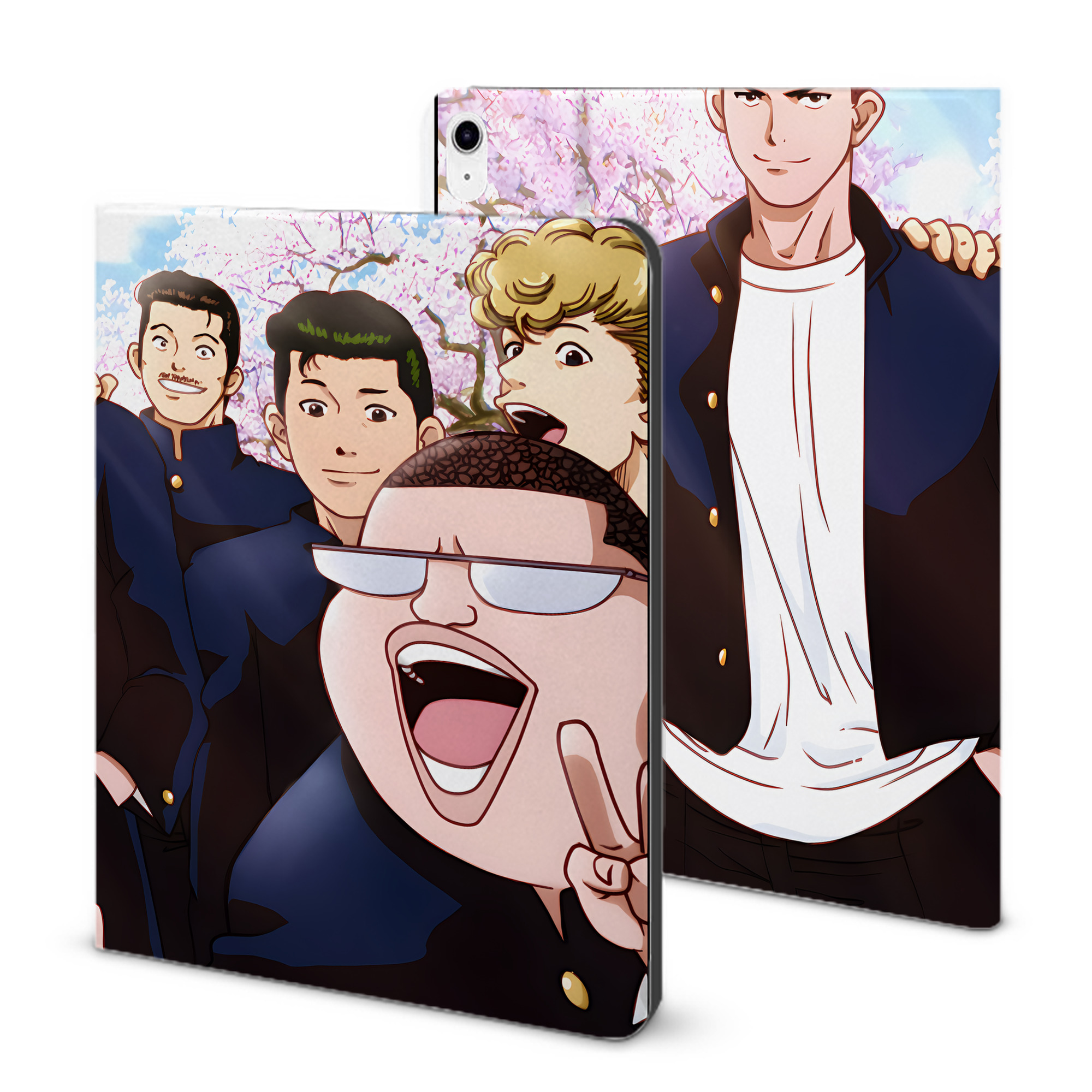 （画像用） SLAM DUNK／スラムダンク IPad ケース ブック型 PUレザー TPU 耐衝撃 軽量 薄型 ペン収納なし 全面保護 IPad 各モデル対応